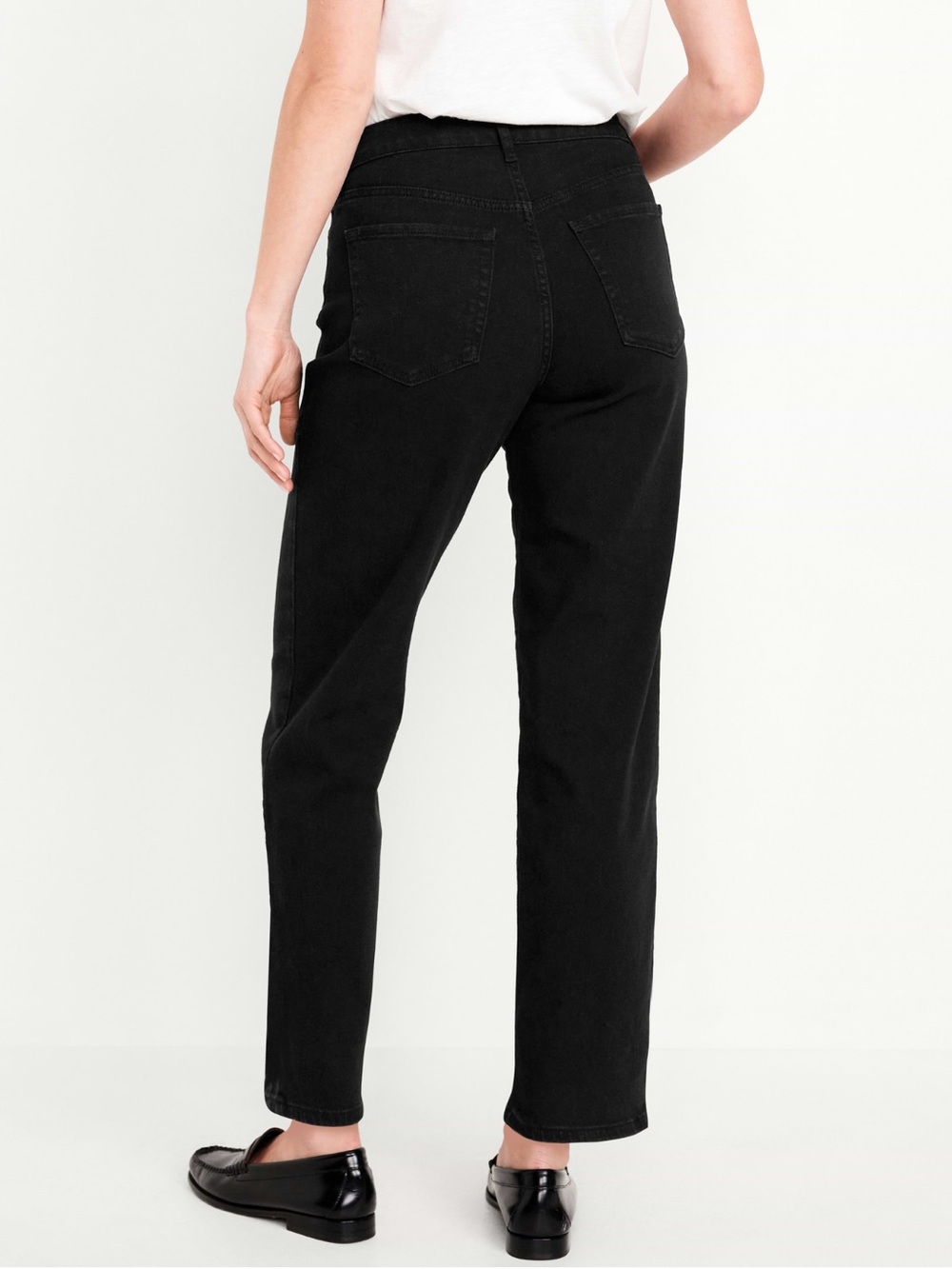 PLUS SIZE Old  Navy Black High-Rise Straight Leg Jeans